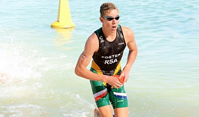 Taking on the big boys, Nathan Foster is blowing up the triathlon competition