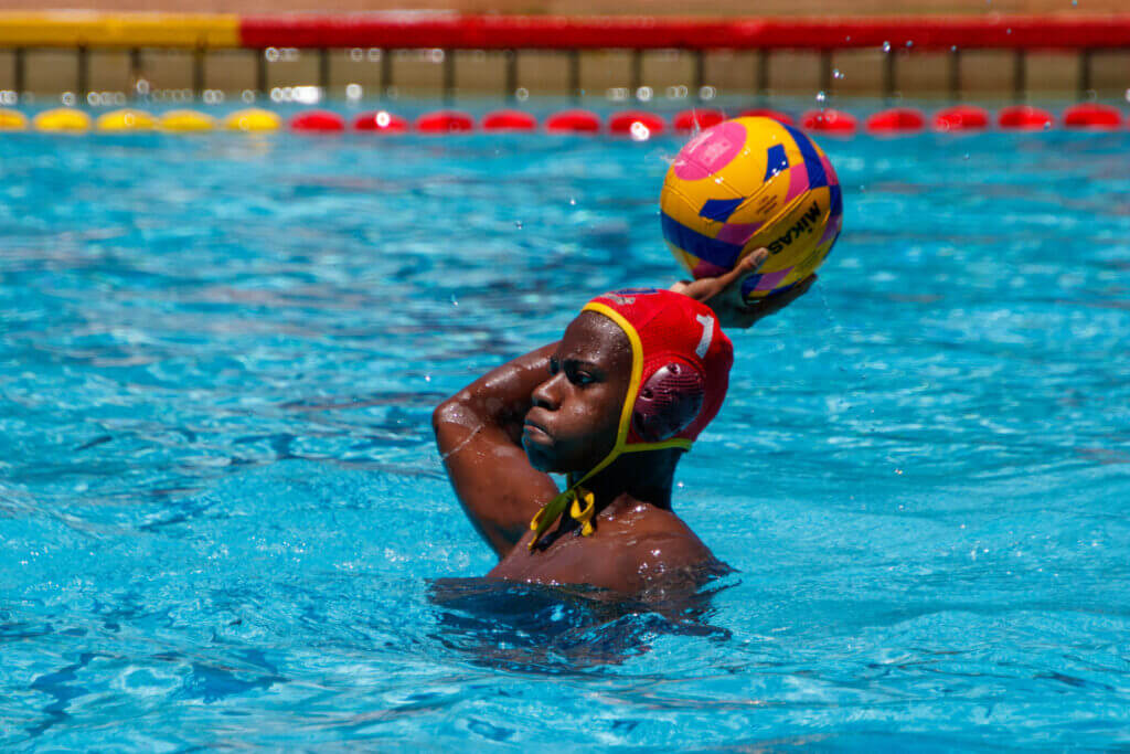 St John's College shot-stopper, Kamogelo Thobejane made some crucial saves for his side on day three of the SAC Shield in Makhanda. Photo: Toni Butterworth