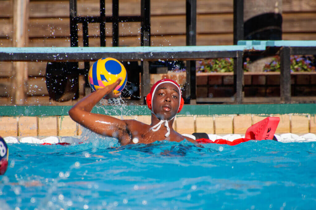 Bishops goalkeeper Michael Mafunda was in action for his team during the SAC Shield in Makhanda. Photo: Toni Butterworth