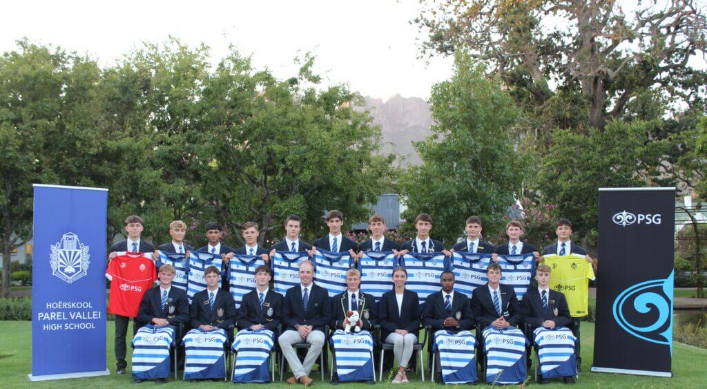 Parel Vallei boys hockey side at their capping ceremony ahead of the 2025 season. Photo: Supplied