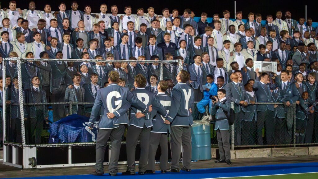 The Grey High School supporters will be out in full voice at this year's Hibbert Shield Tournament. Photo: Grant Howard