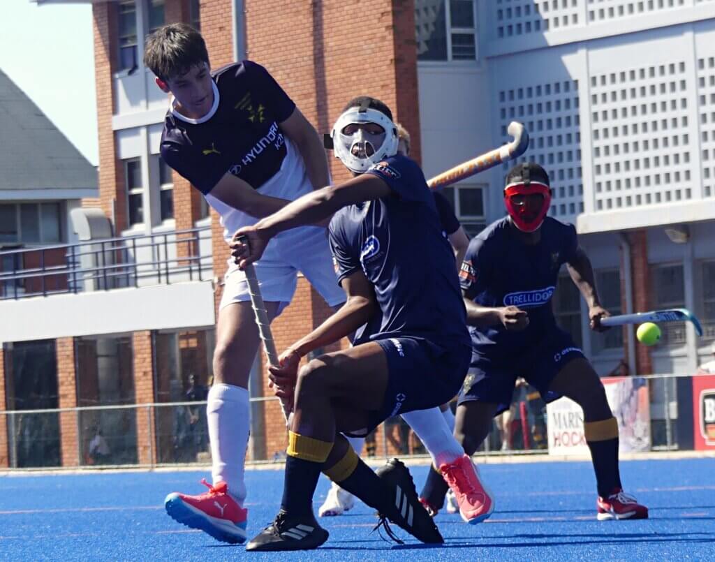 Playing on the Blue and Gold Astro, at The Coliseum, DHS went 2-0 before having to withstand a furious fightback from