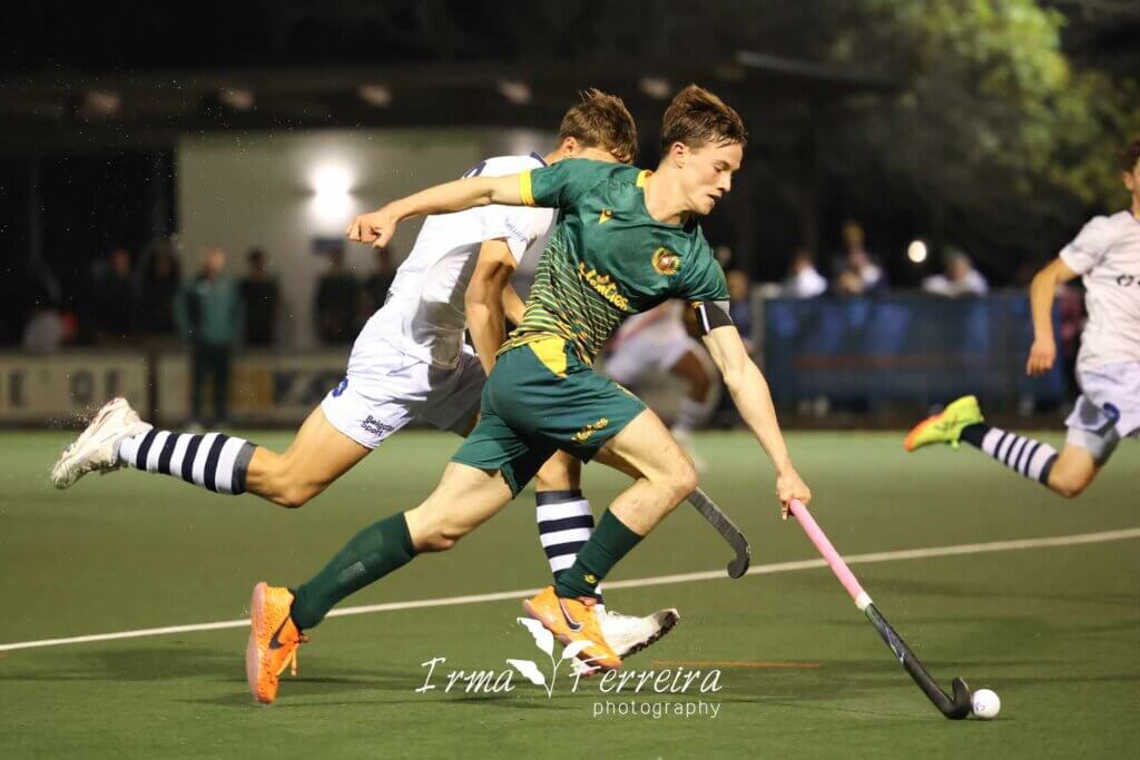 Paarl Gimnasium captain, Juan Swanepoel on the charge for his side against SACS. Photo: Irma Ferreira SPORT & EVENT photography