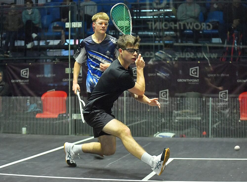 Malherbe van iekerk was the only player to upset the established order on day one of the Growthpoint SA Junior Nationals Squash Championships. Photo: Grant Pitcher/Gallo Images.