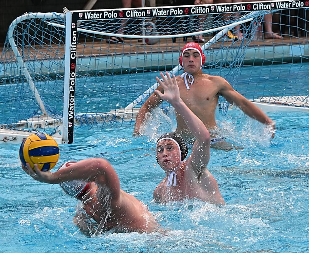 Clifton College joined Hilton College, Kearsney College, and St John's College as group winners after the second day of the Clifton Water Polo Tournament. Photo: Clifton School on Facebook.