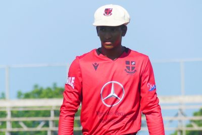 Clifton College captain Shiraz Perumal enjoyed a good all-round W100 match against Kearsney, claiming 2/20 before scoring 27. Photo: Brad Morgan.