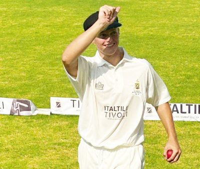 Miles Pegg bowled a sensational three-over spell that won the match for St David's Marist Inanda. Photo: Supplied.