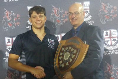 When the dust settled on an evening of tremendous competition, especially between Westville Boys' High and St Benedict's College, victory, once again, belonged to Westville. Photo: Brad Morgan.